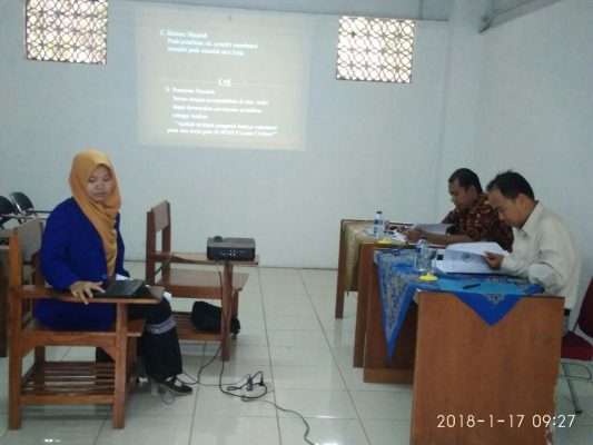 Seminar Proposal Tahap I di Tahun 2018 Seminar Proposal Tahap I di Tahun 2018