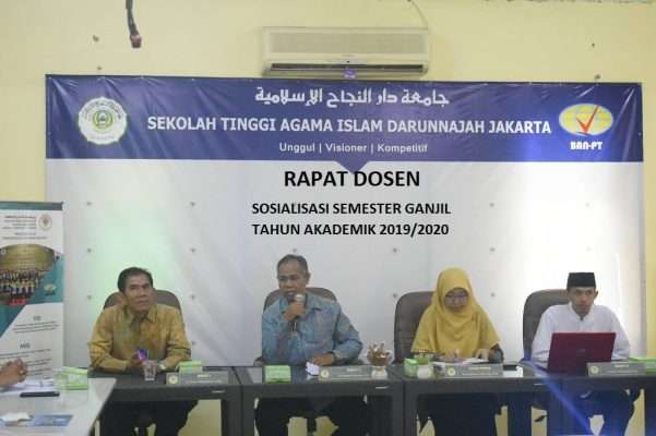 Rapat Dosen: Sosialisasi Semester Ganjil Tahun Akademik 2019/2020 Rapat Dosen: Sosialisasi Semester Ganjil Tahun Akademik 2019/2020