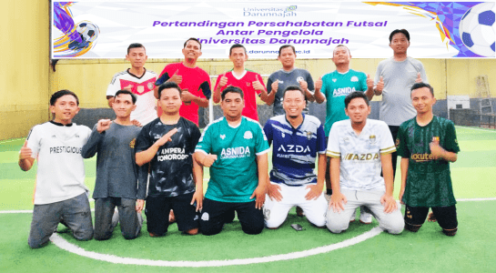 Jaga Kekompakan, Universitas Darunnajah Mengadakan Pertandingan Futsal antar pengelola