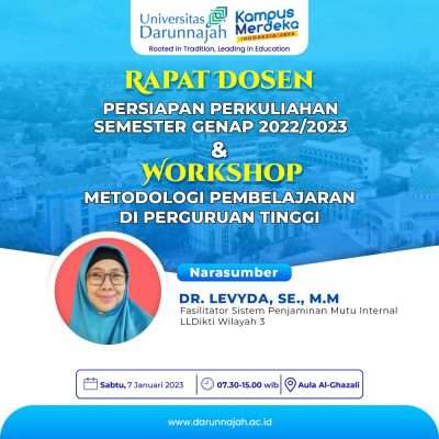Rapat Persiapan Perkuliahan Semester Genap dan Workshop Metode Pembelajaran di Perguruan Tinggi