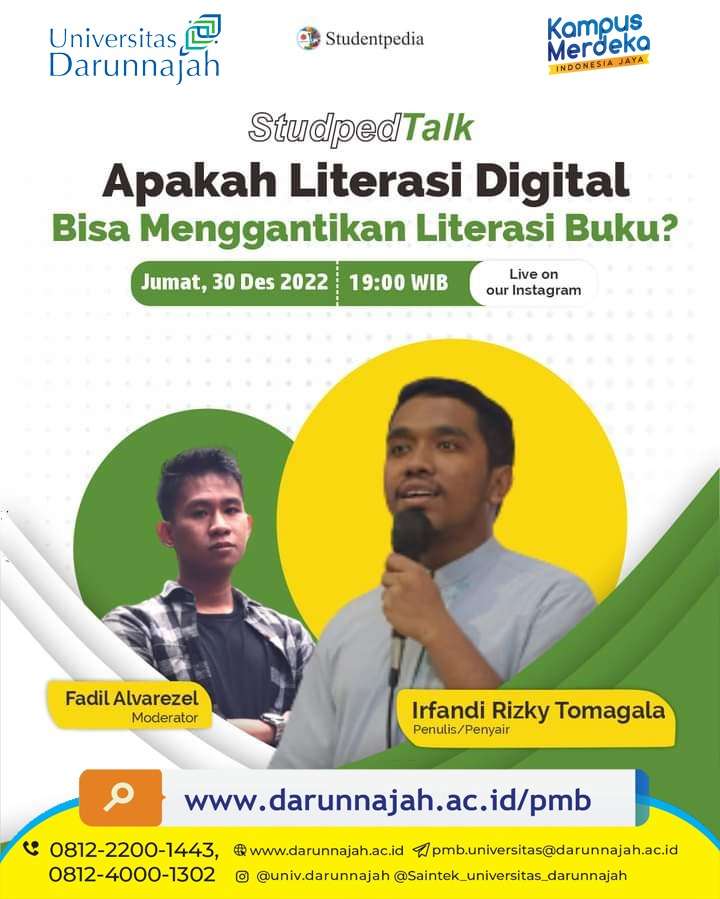 Mahasiswa Universitas Darunnajah Menjadi Narasumber Diskusi Bertema Literasi