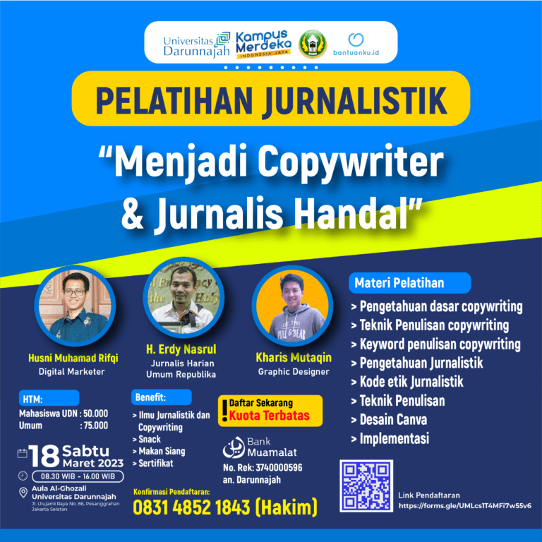 Agenda Kegiatan: Pelatihan “Menjadi Jurnalis dan Copywriter Handal”