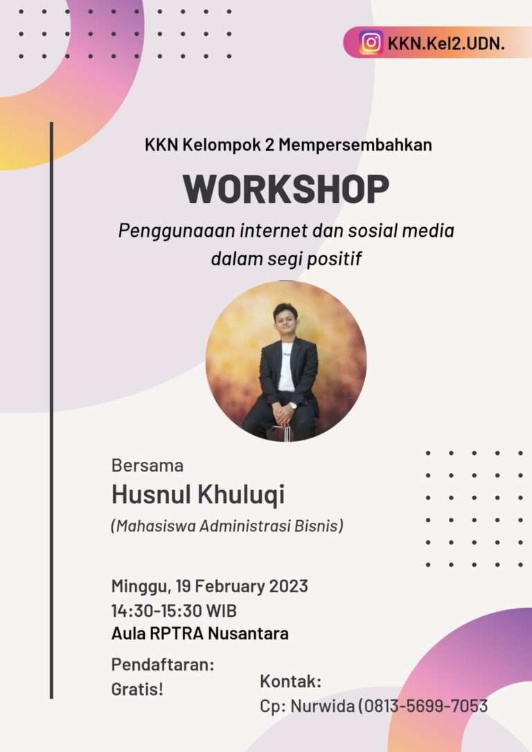 Upaya Mengembangkan Kompetensi Remaja, Mahasiswa Universitas Darunnajah Menyelenggarakan Workshop Penggunaan Internet dan Sosial Media Dalam Segi Positif