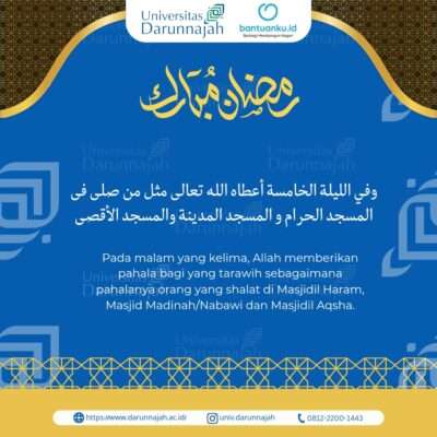 Pahala Sholat Terawih Malam Kelima Pahala Sholat Terawih Malam Kelima