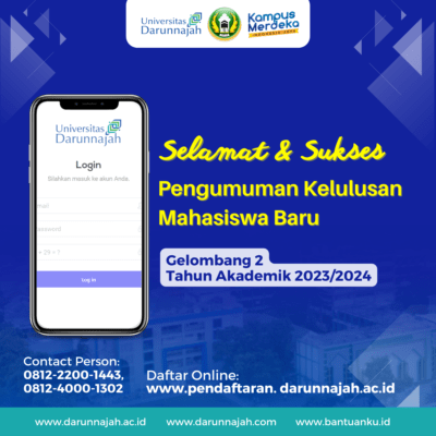 Pengumuman Kelulusan Mahasiswa Baru Gelombang 2, Tahun Akademik 2023/2024