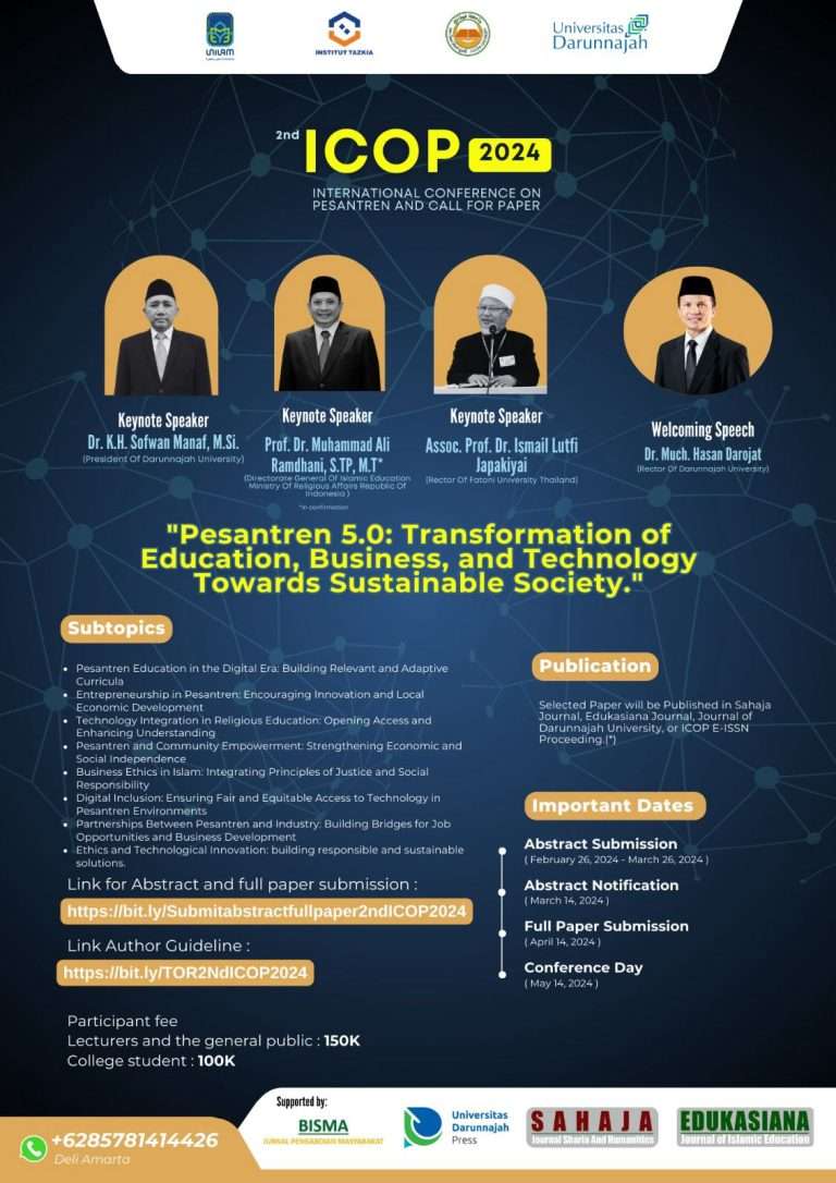 ICOP 2024 & CALL FOR PAPER 1 ICOP 2024 & CALL FOR PAPER