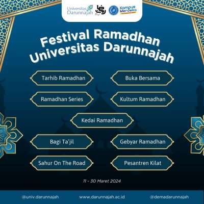 Universitas Darunnajah Mempersembahkan Serangkaian Kegiatan Menyambut Bulan Suci Ramadhan 1445 H Universitas Darunnajah Mempersembahkan Serangkaian Kegiatan Menyambut Bulan Suci Ramadhan 1445 H