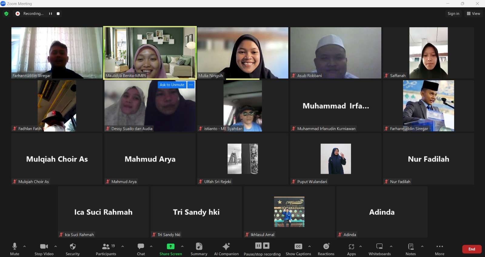 Pusat Karir Universitas Darunnajah dan PPI Turki Gelar Career Talk Inspiratif