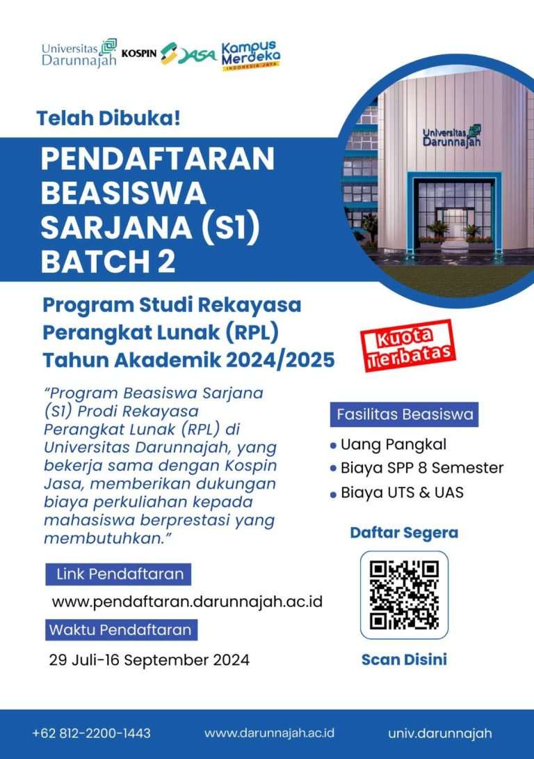 Capai Cita-Citamu dengan Beasiswa Program Studi Rekayasa Perangkat Lunak di Universitas Darunnajah!
