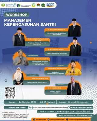 Sinergi Pesantren Se-Indonesia: Universitas Darunnajah Gelar Workshop Pengasuhan Santri Sinergi Pesantren Se-Indonesia: Universitas Darunnajah Gelar Workshop Pengasuhan Santri
