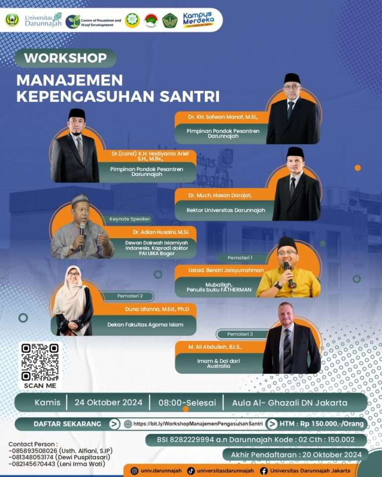 Sinergi Pesantren Se-Indonesia: Universitas Darunnajah Gelar Workshop Pengasuhan Santri