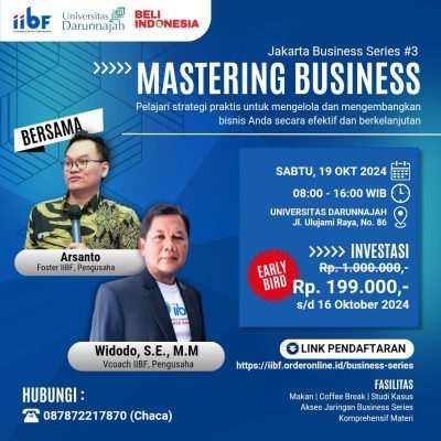 Jakarta Business Series #3: MASTERING BUSINESS Jakarta Business Series #3: MASTERING BUSINESS