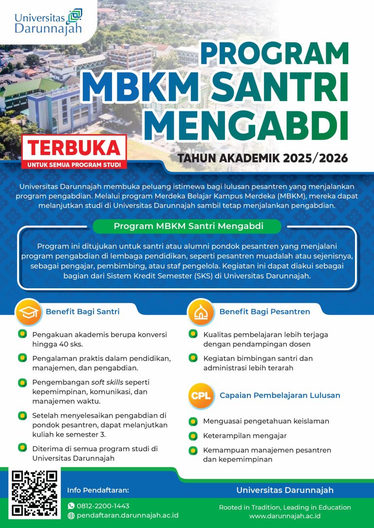 Raih Kesempatan Emas Bersama Program MBKM Santri Mengabdi Universitas Darunnajah!