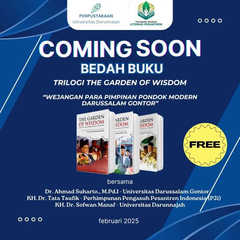 Coming Soon! Bedah Buku "Trilogi The Garden of Wisdom"