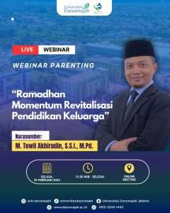 Webinar Sakinah Family Center – “Ramadhan Momentum Revitalisasi Pendidikan Keluarga”