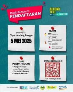 Pendaftaran Lomba Business Plan BECOME Fest Diperpanjang!