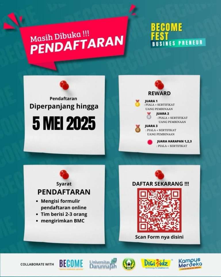Pendaftaran Lomba Business Plan BECOME Fest Diperpanjang!