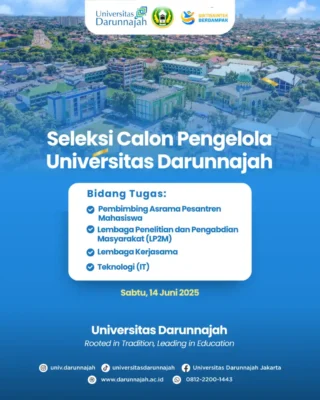 Universitas Darunnajah Rekrut Pengelola Baru untuk Empat Bidang Penting Universitas Darunnajah Rekrut Pengelola Baru untuk Empat Bidang Penting
