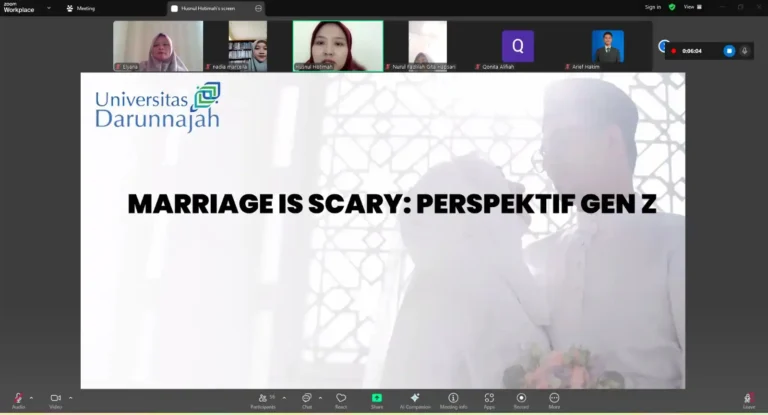 Webinar Sakinah Family Center Universitas Darunnajah Dengan Tema "Marriage Is Scary” Perspektif Gen Z Dan Maqosidu Syariah 1 Webinar Sakinah Family Center Universitas Darunnajah Dengan Tema "Marriage Is Scary” Perspektif Gen Z Dan Maqosidu Syariah