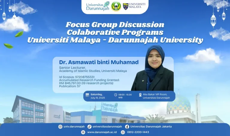 Universitas Darunnajah dan Universiti Malaya Gelar FGD Kolaborasi, Perkuat Riset dan Publikasi Internasional 1 Universitas Darunnajah dan Universiti Malaya Gelar FGD Kolaborasi, Perkuat Riset dan Publikasi Internasional