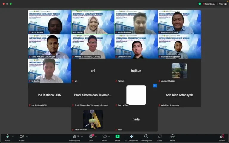 Membuka Cakrawala Akademik Global: Webinar Internasional Bahas Peluang Studi Doktoral dan Beasiswa di Jerman