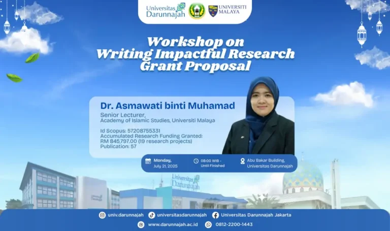 Workshop on Writing Impactful Research Grant Proposals at Universitas Darunnajah 4 Workshop on Writing Impactful Research Grant Proposals at Universitas Darunnajah