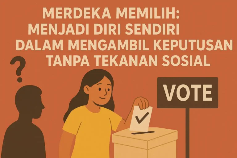 "Merdeka Memilih: Menjadi Diri Sendiri dalam Mengambil Keputusan Tanpa Tekanan Sosial"