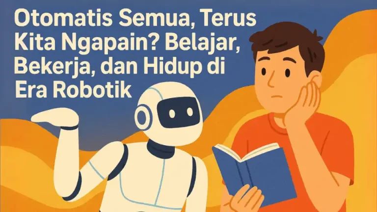 "Otomatis Semua, Terus Kita Ngapain? Belajar, Bekerja, dan Hidup di Era Robotik" 1 "Otomatis Semua, Terus Kita Ngapain? Belajar, Bekerja, dan Hidup di Era Robotik"
