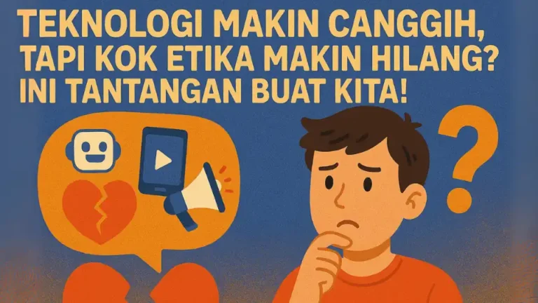 "Teknologi Makin Canggih, Tapi Kok Etika Makin Hilang? Ini Tantangan Buat Kita!"
