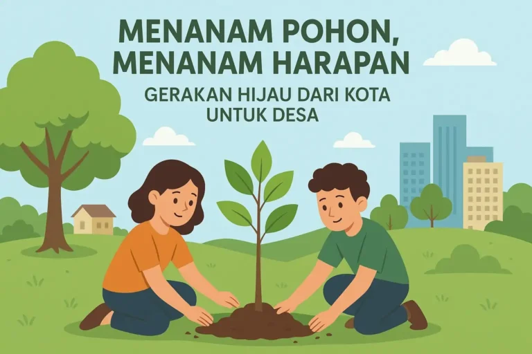 Menanam Pohon, Menanam Harapan Gerakan Hijau dari Kota untuk Desa 11 Menanam Pohon, Menanam Harapan Gerakan Hijau dari Kota untuk Desa