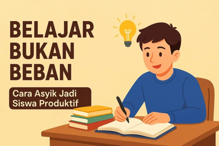 Belajar Bukan Beban Cara Asyik Jadi Siswa Produktif