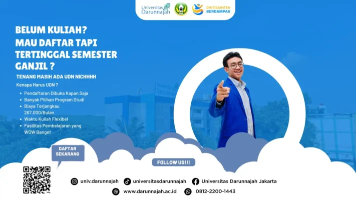 Universitas Darunnajah Buka Penerimaan Mahasiswa Baru Gelombang 2 Semester Genap 2025/2026