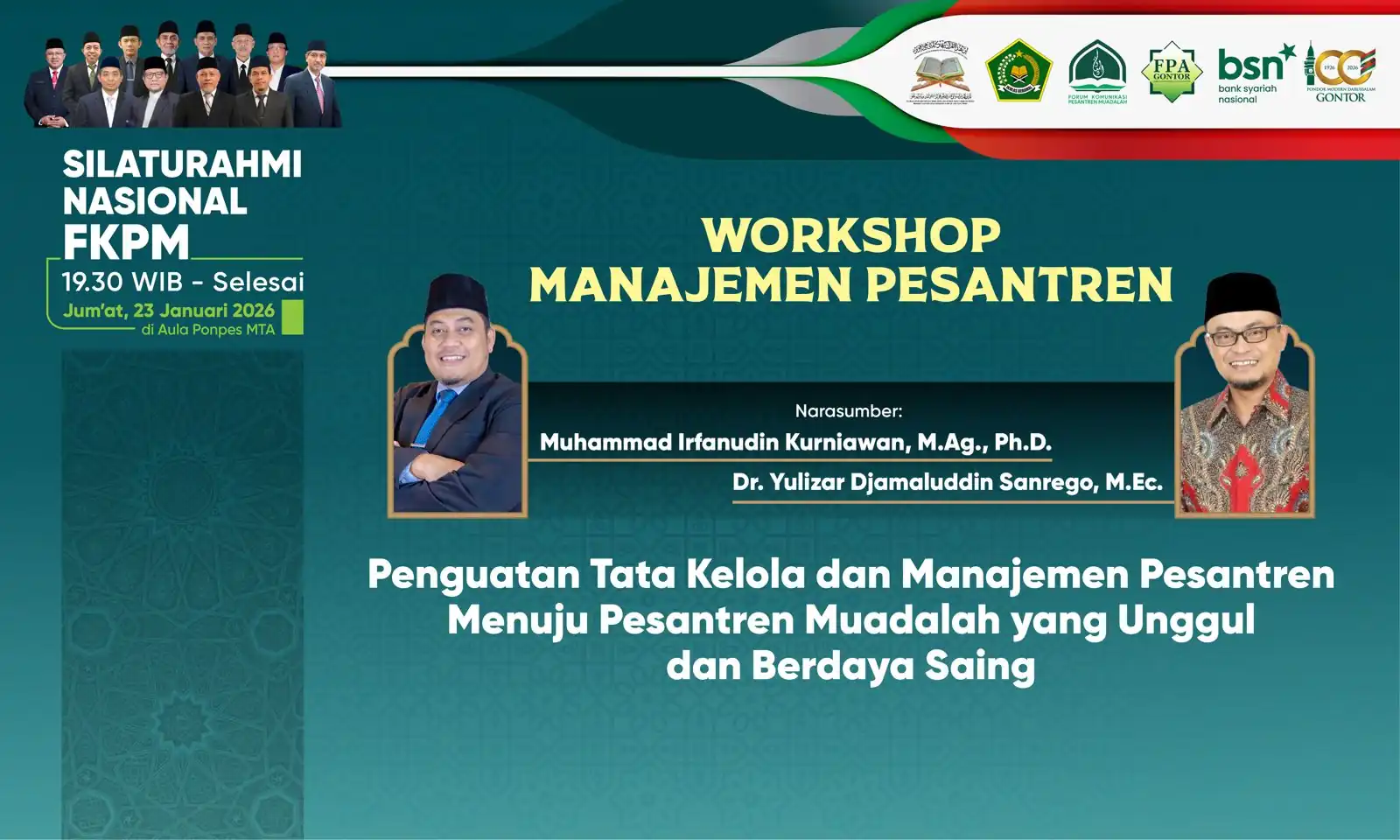 Perkuat Tata Kelola Pesantren, Dosen FAI Universitas Darunnajah Tampil di Forum Silaturahim Nasional Pesantren Muadalah Muallimin 2 Perkuat Tata Kelola Pesantren, Dosen FAI Universitas Darunnajah Tampil di Forum Silaturahim Nasional Pesantren Muadalah Muallimin
