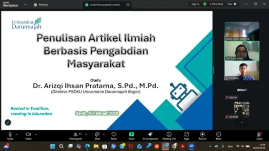 Fakultas Agama Islam Universitas Darunnajah Menggelar Workshop Penulisan Artikel Ilmiah Berbasis Pengabdian Masyarakat