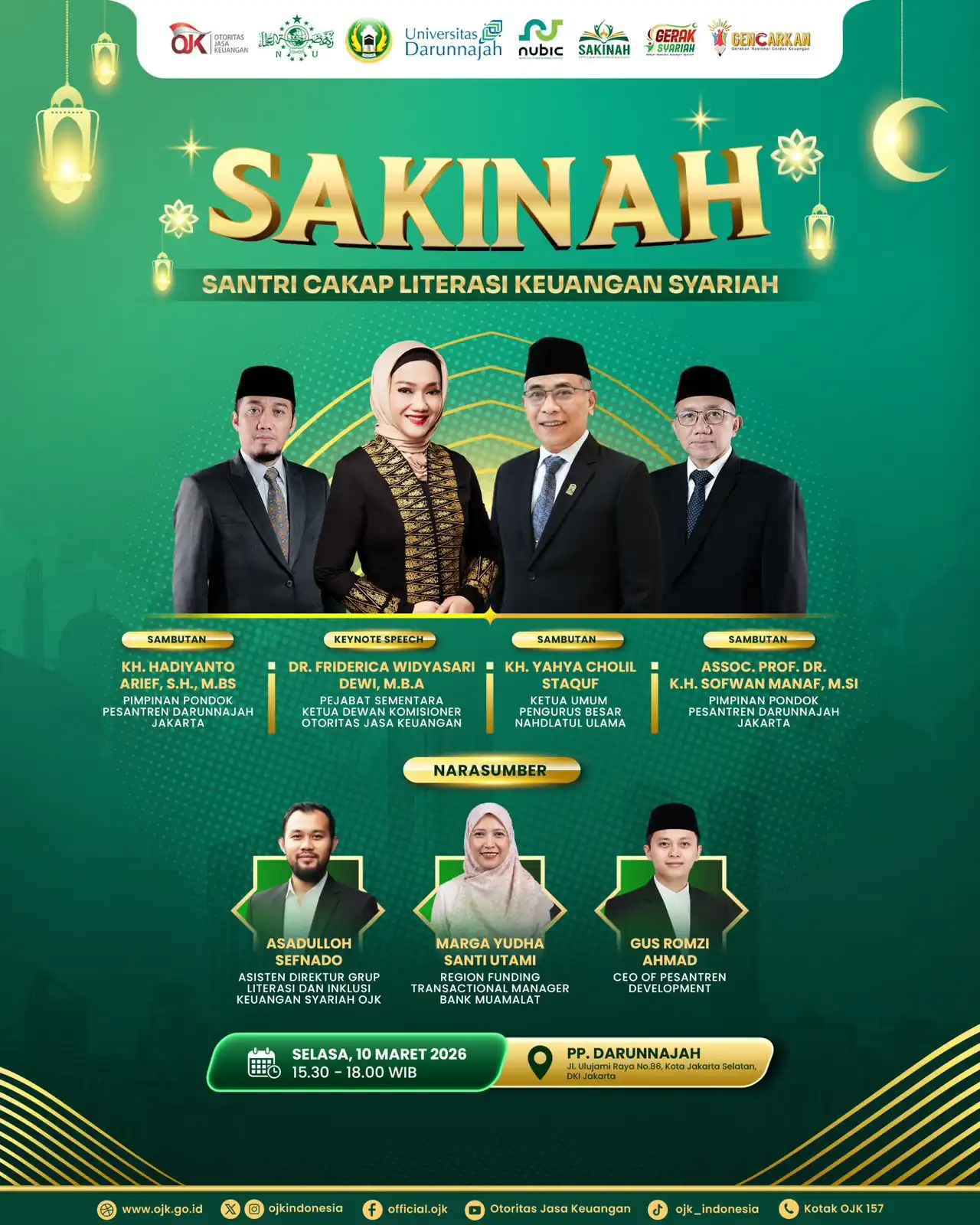 SAKINAH: Santri Cakap Literasi Keuangan Syariah SAKINAH: Santri Cakap Literasi Keuangan Syariah
