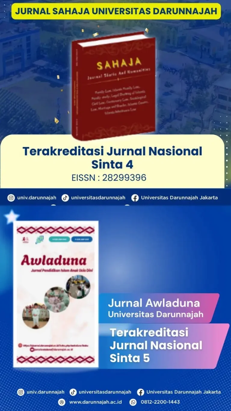 Langkah Maju Publikasi Ilmiah, Dua Jurnal FAI Darunnajah Raih Akreditasi Nasional 9 Langkah Maju Publikasi Ilmiah, Dua Jurnal FAI Darunnajah Raih Akreditasi Nasional