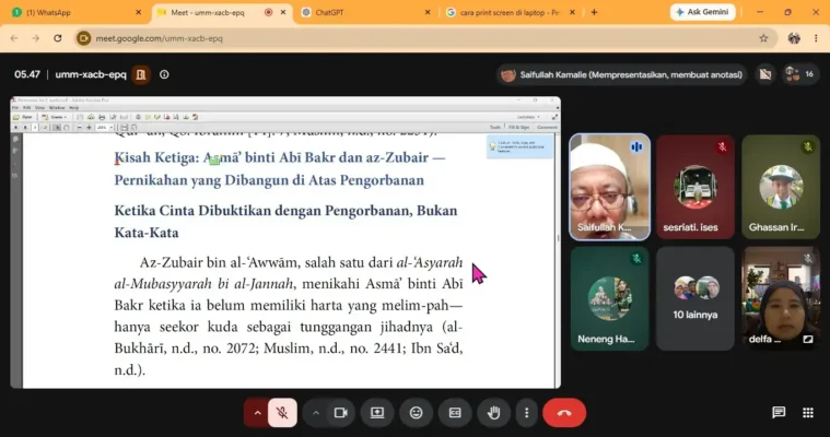 Sakinah Talks Sesi 4: Belajar Membangun Pernikahan dari Keteladanan Asma binti Abi Bakar dan Fatimah Az-Zahra